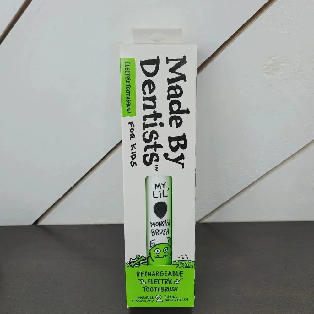 Made By Dentists Kids Rechargeable Electric Toothbrush With 2 Extra Brush 14CT